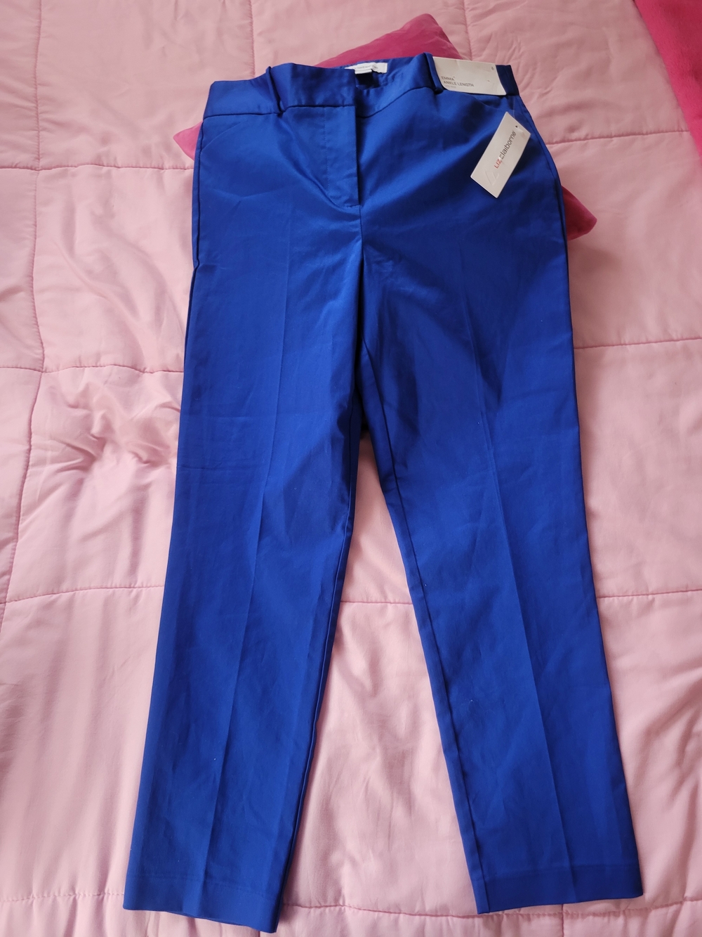 Liz Claiborne Royal Blue Emma Ankle Length Pants